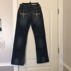 Like new, Petrol Western Jeans sz 29 L 34
